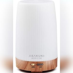 ASAKUKI 100ml Essential Oil Diffuser, 5 in 1 Ultrasonic Aromatherapy New